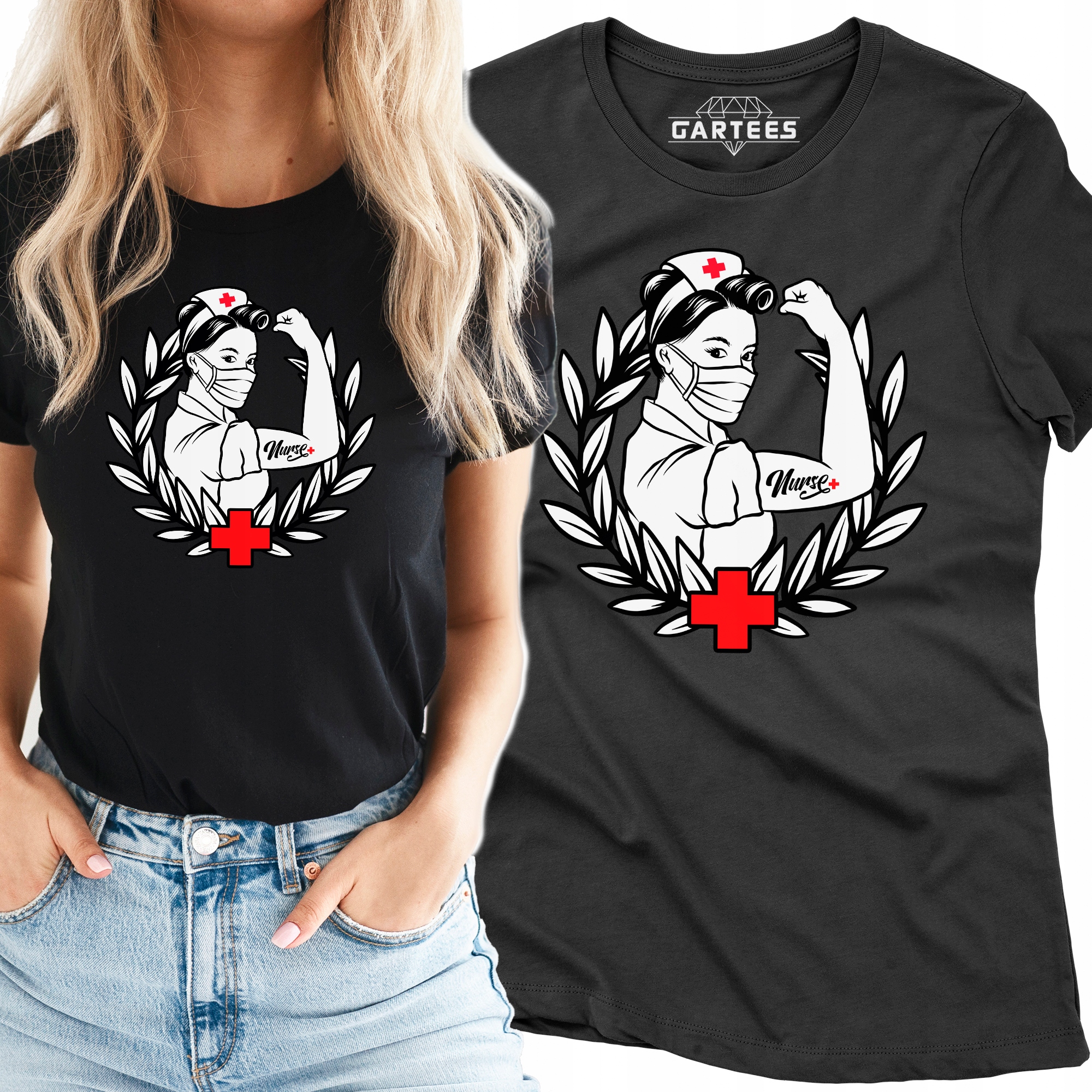

Koszulka Damska Pielęgniarka Tshirt