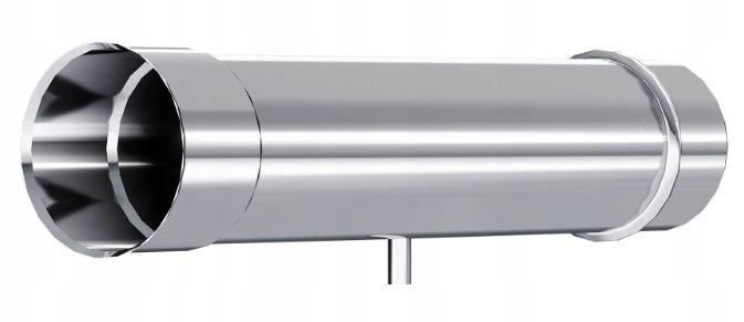 Ks Trubka kyselinovzdorná s měřícím hrdlem 160 mm 0,5 mm 0,8 m, komínová vložka