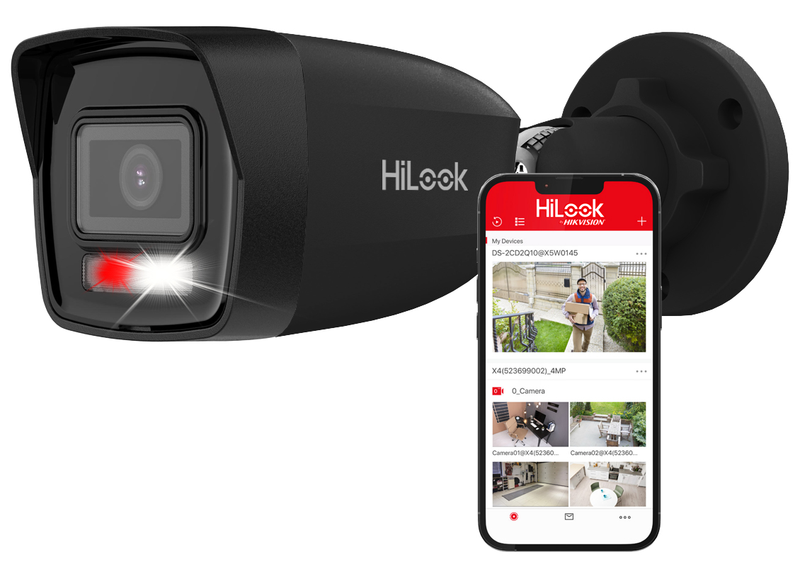 Ip kamera 6Mpx 3K+ čierna HiLook od Hikvision IPC-B160HA-LU Black Led Ir