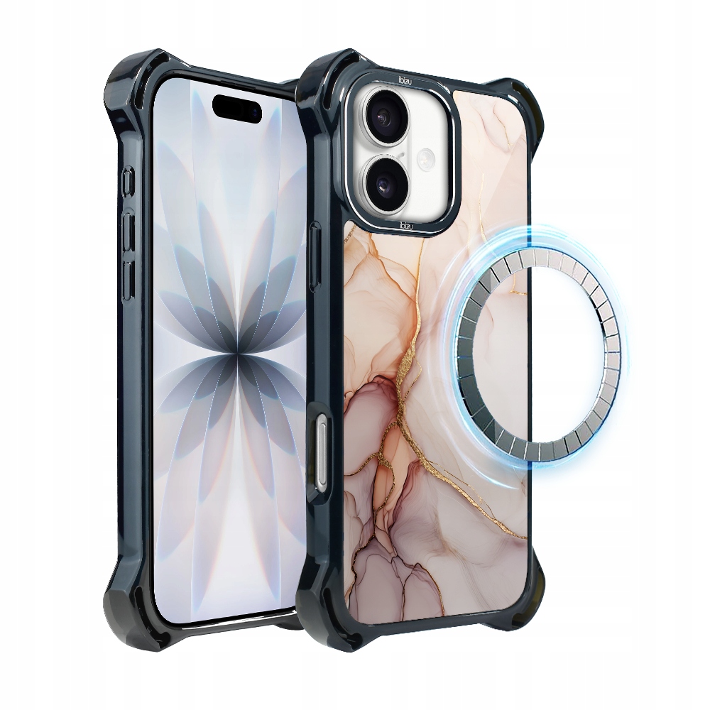 Pouzdro pro iPhone 17 Ibizu DropGuard Ultra s MagSafe, růžový alabastr