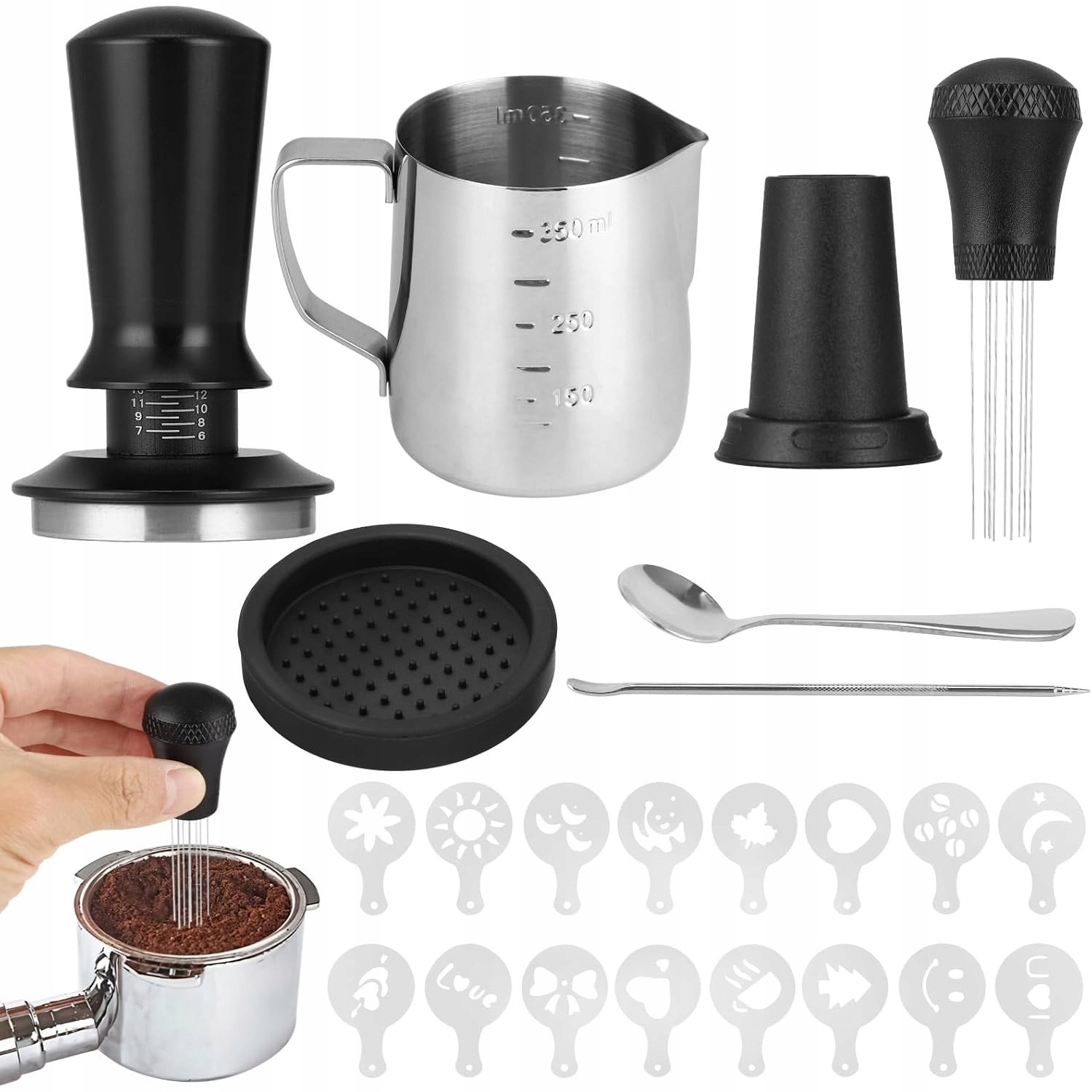 Sada Pěchovačů Na Kávu Barista Tamper 51 MM Tamper Na Kávu, Profesionální
