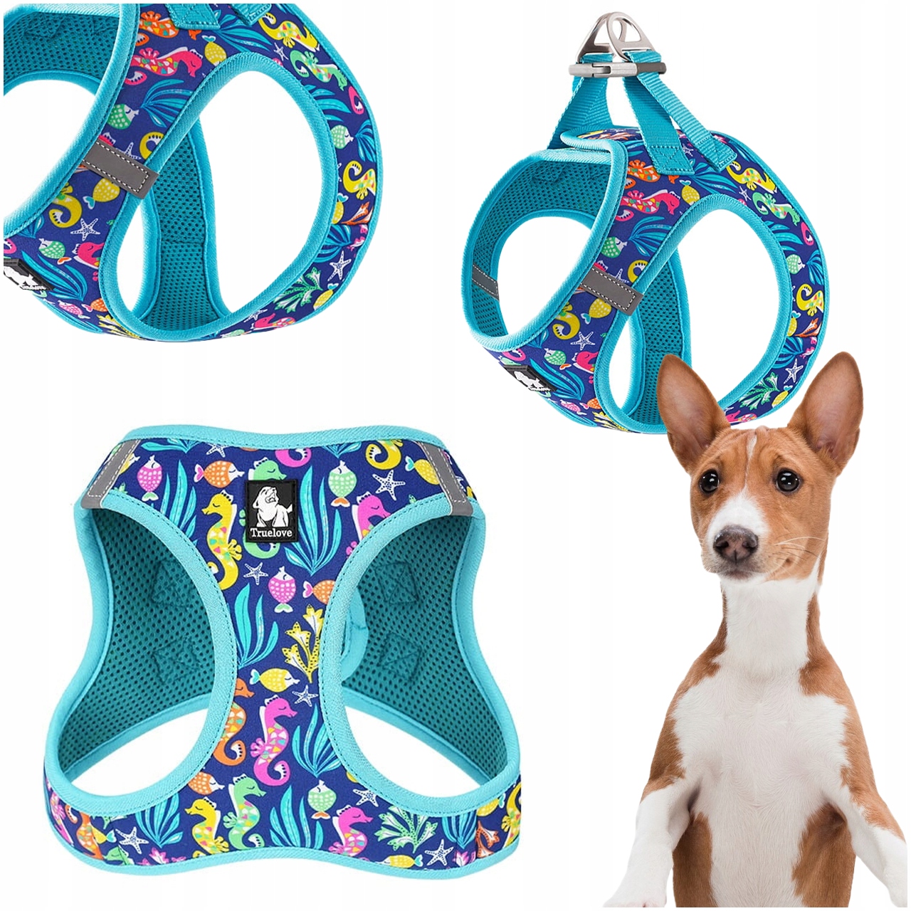 Levně Postroj Pro Malého Psa Step-in Nastavitelný Truelove Mini Atoll Modrý M