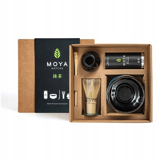 Levně Slavnostní matcha sada Moya Matcha Luxusová a šálek Taro