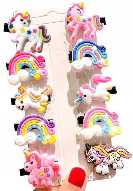 

Zestaw Spinek Kucyk Pony Jednorożec Tęcza spinka