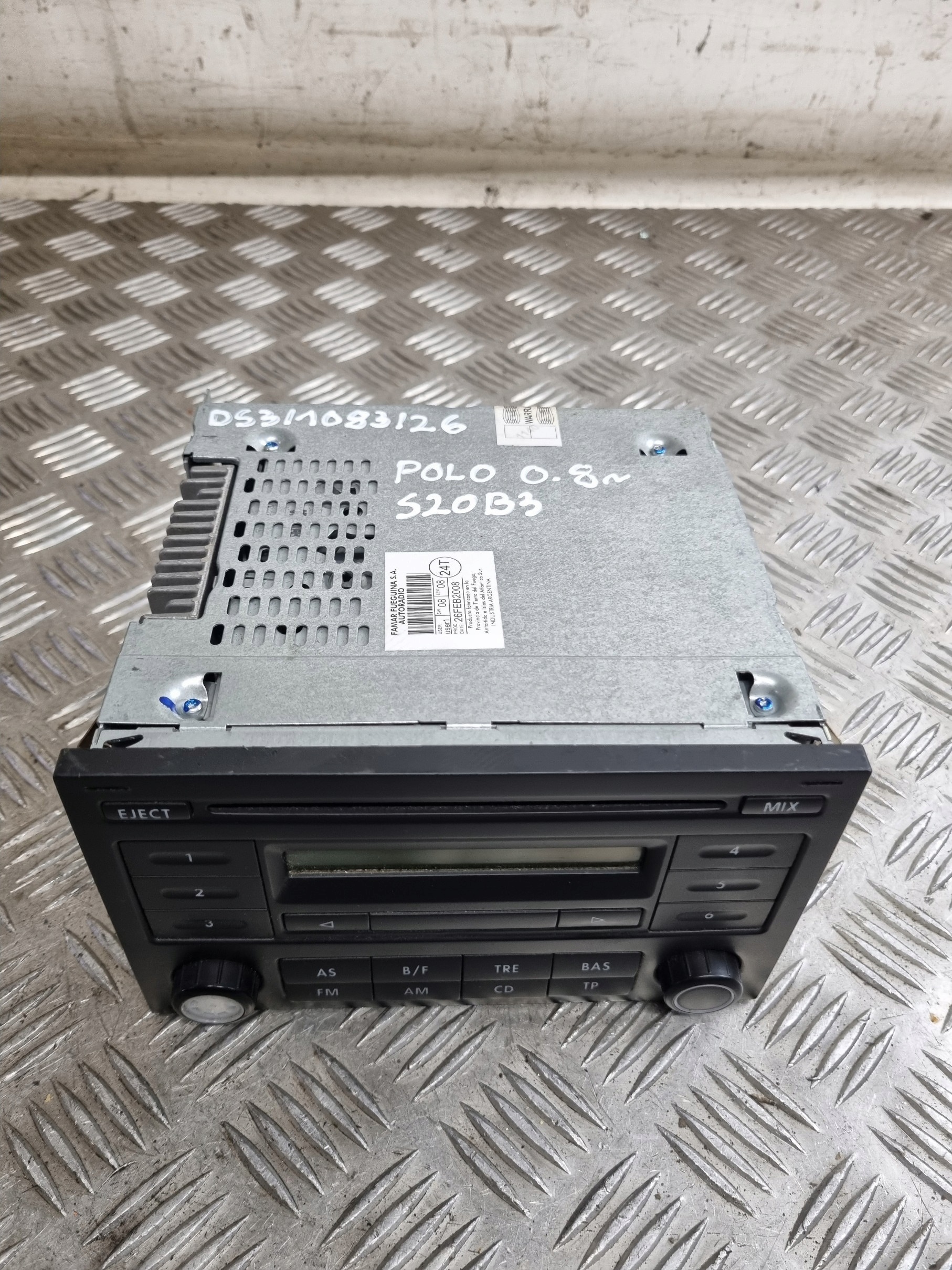 VW POLO IV RADIO CD 6Q0035152G