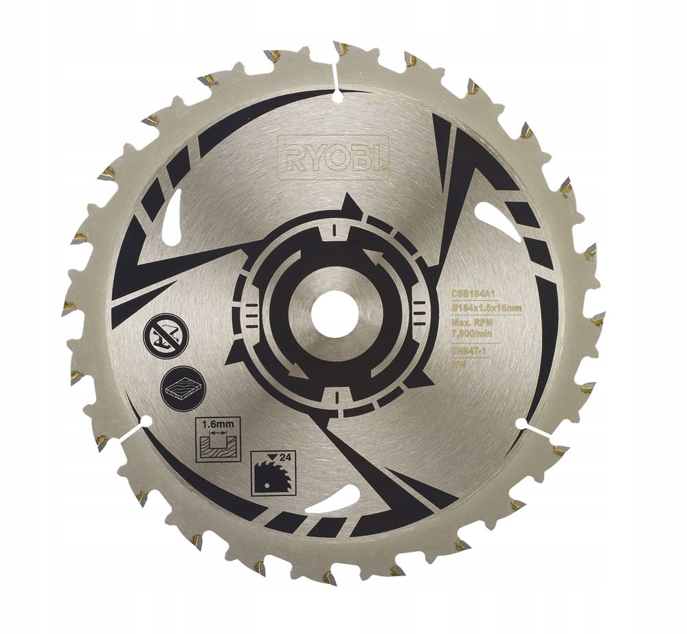 

Tarcza pilarska 184x16mm Z24 Ryobi CSB184A1