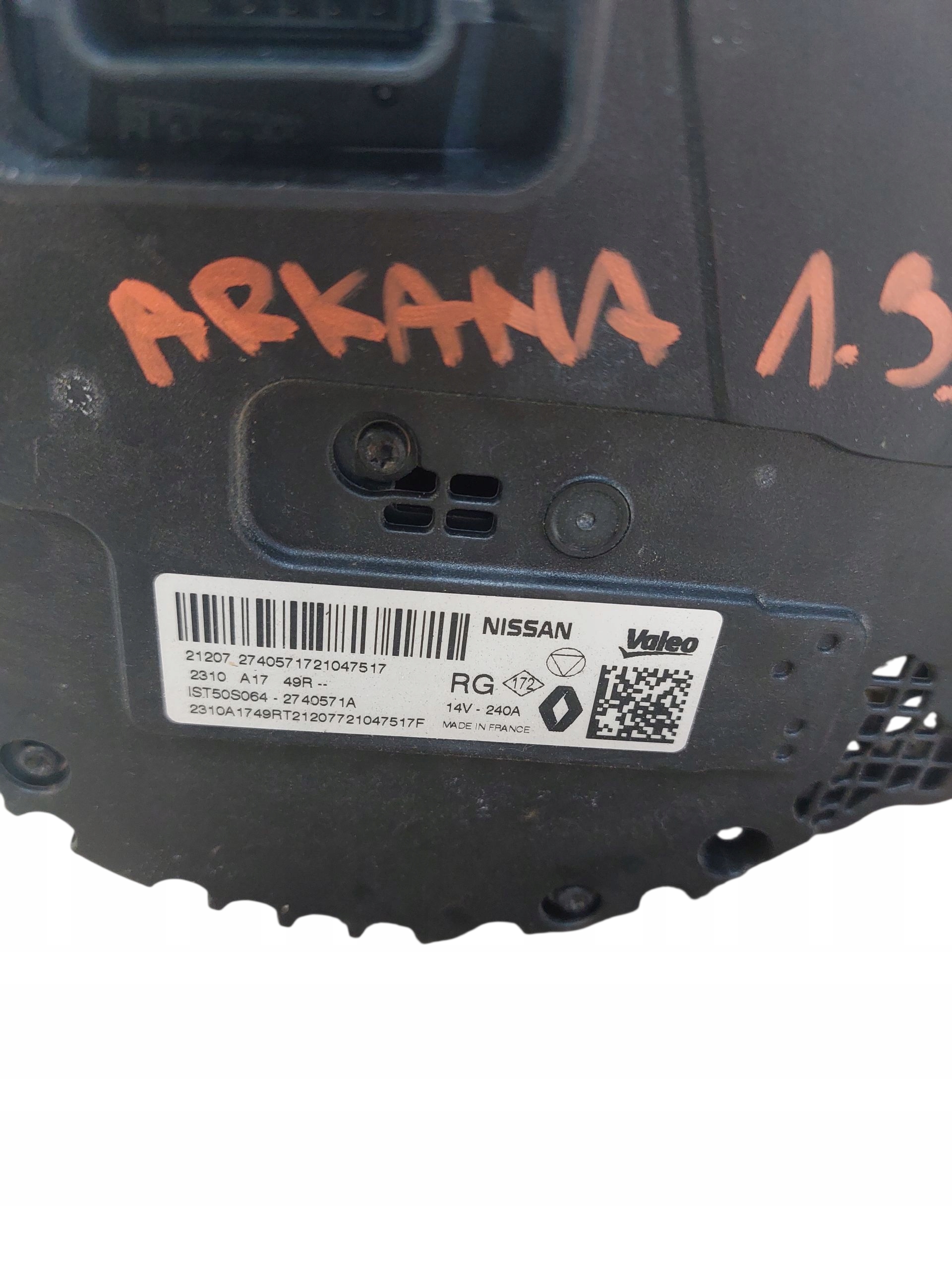ALTERNATOR RENAULT ARKANA 1.3 2310A1749R