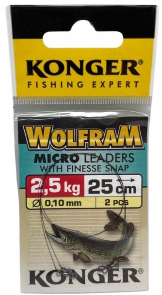 

Przypon Wolfram Konger Micro [25cm/2,5kg] 2SZT