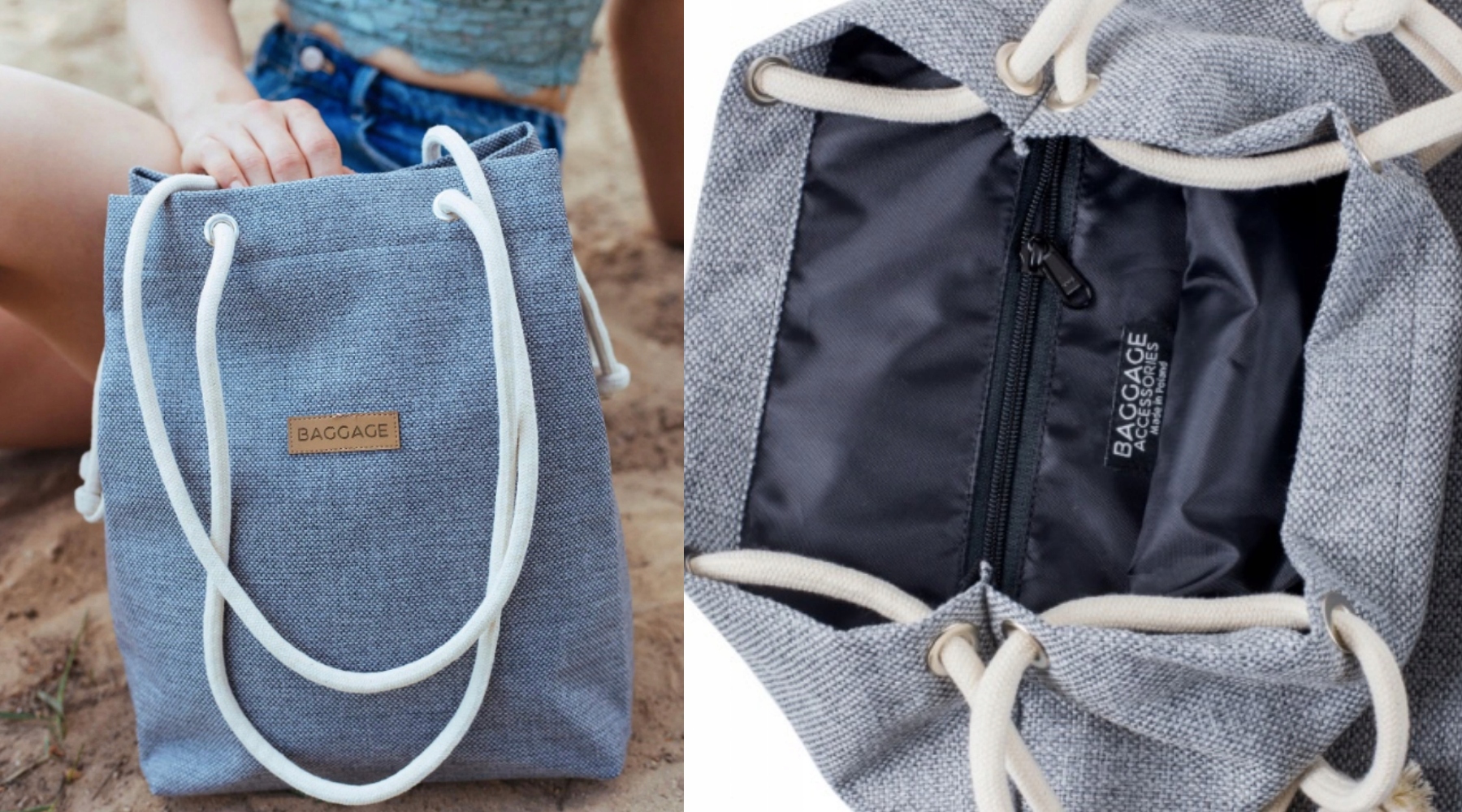 TOREBKA WOREK TORBA BAGGAGE SHOPPER 25 WZORÓW Zapięcie troczek