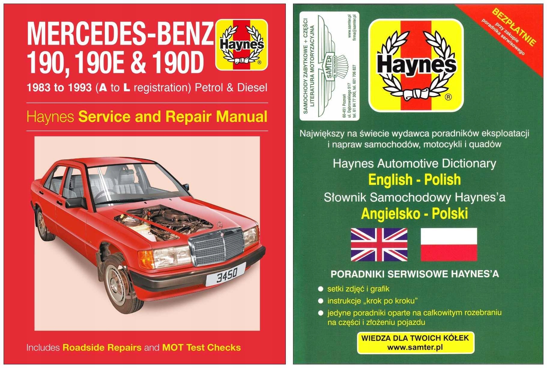 Mercedes 190 W201 (1983-1993) instrukcja napraw Haynes +GRATIS 24h
