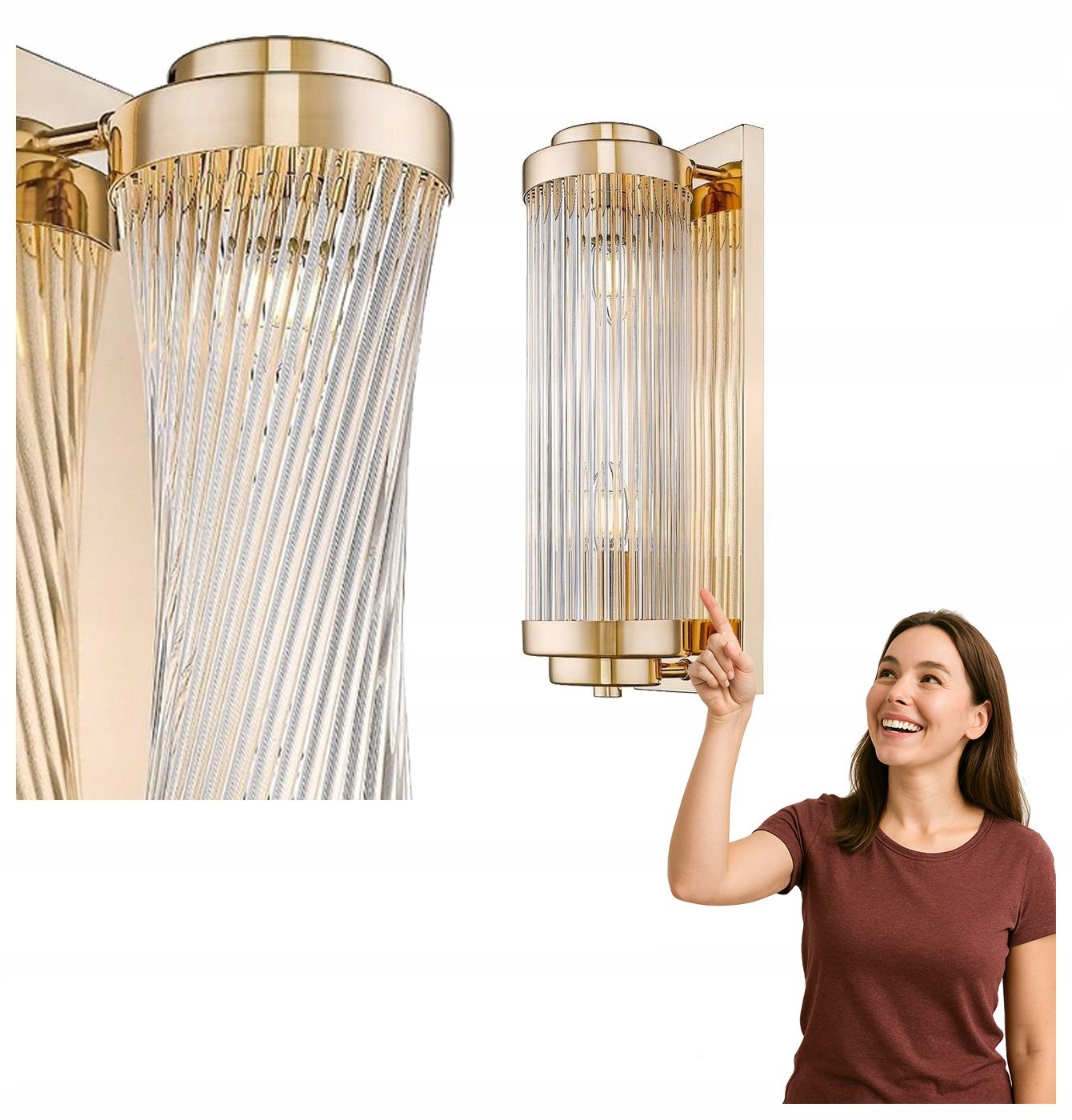 Nástenná lampa Sergio W0528-02N-F7AC Zuma Line