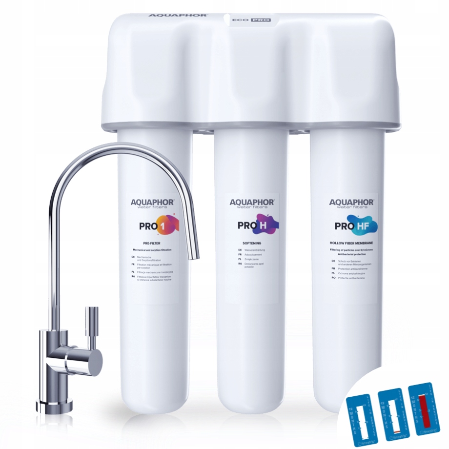 Filtr wody pod zlew Aquaphor Eco H Pro zmiękczający wskaźnik wymiany