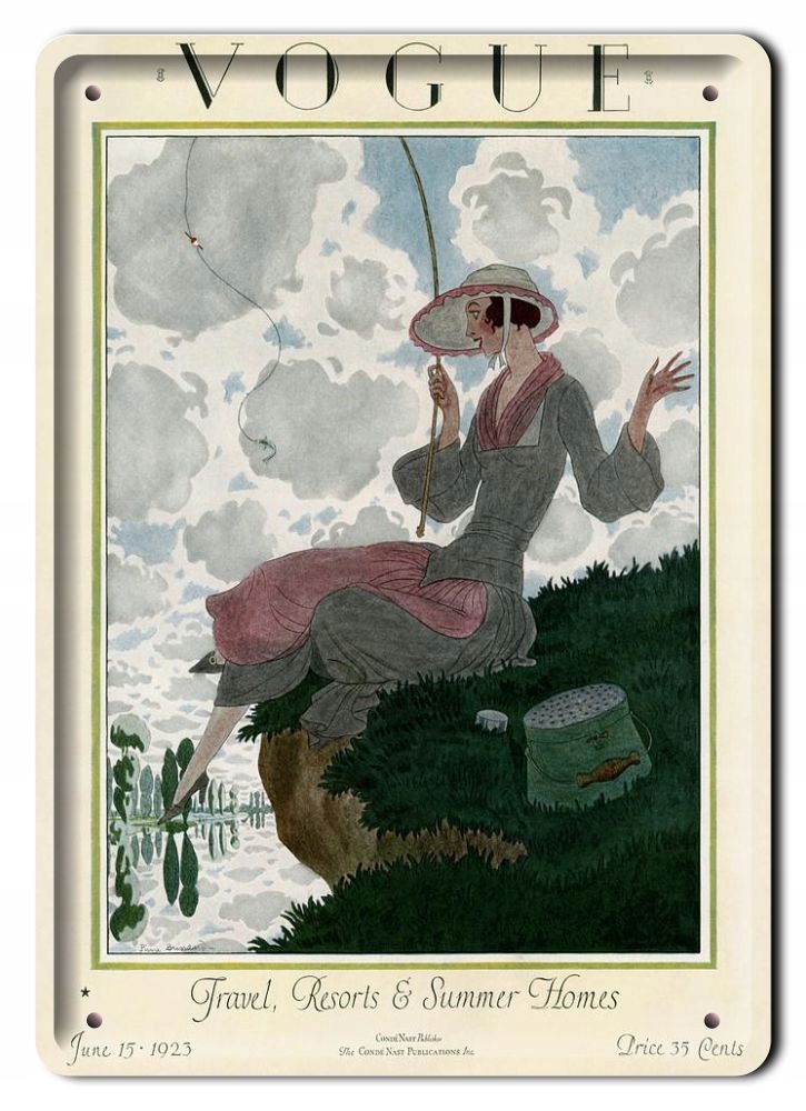 Vogue Plakat Metalowy Szyld Obrazek Retro #12752