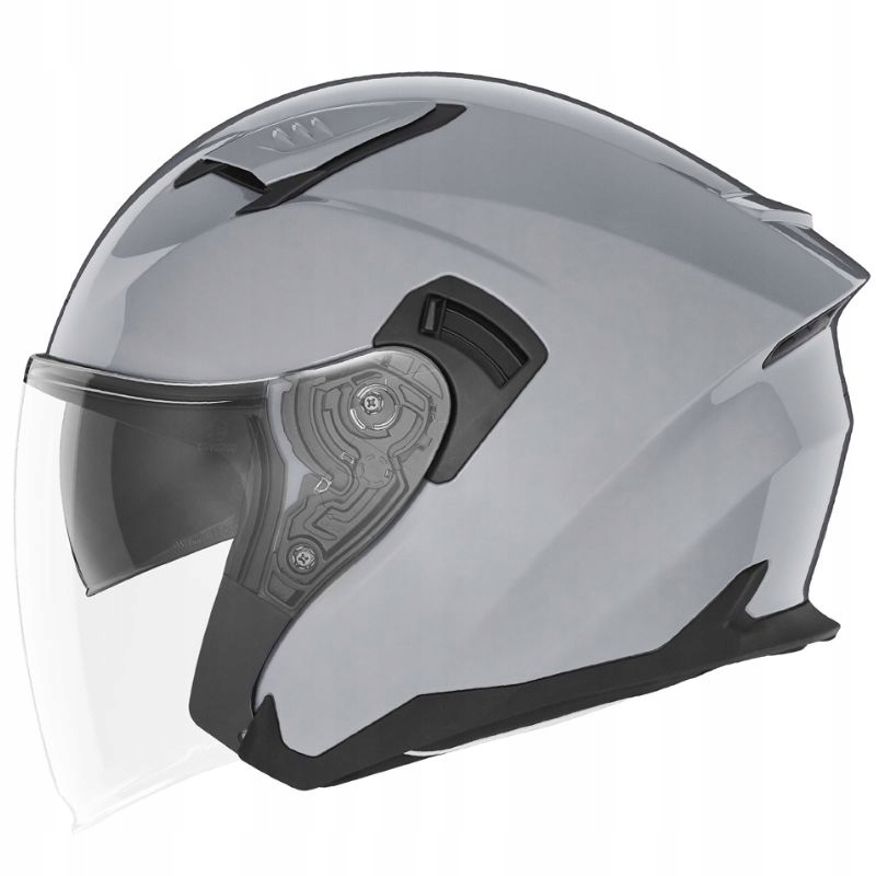 Motocyklová Prilba Nox Otvorená Je S Blendou N130 Solid Sivá Lesklá M