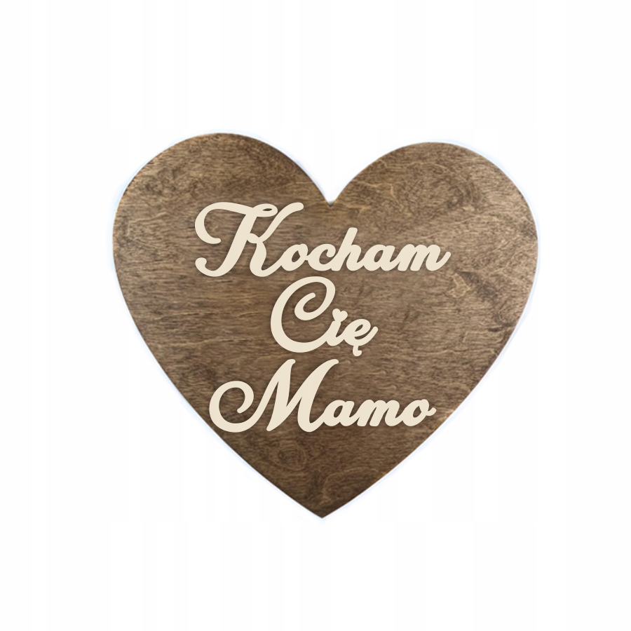 

Tabliczka serce Kocham Cię Mamo do zdjęć