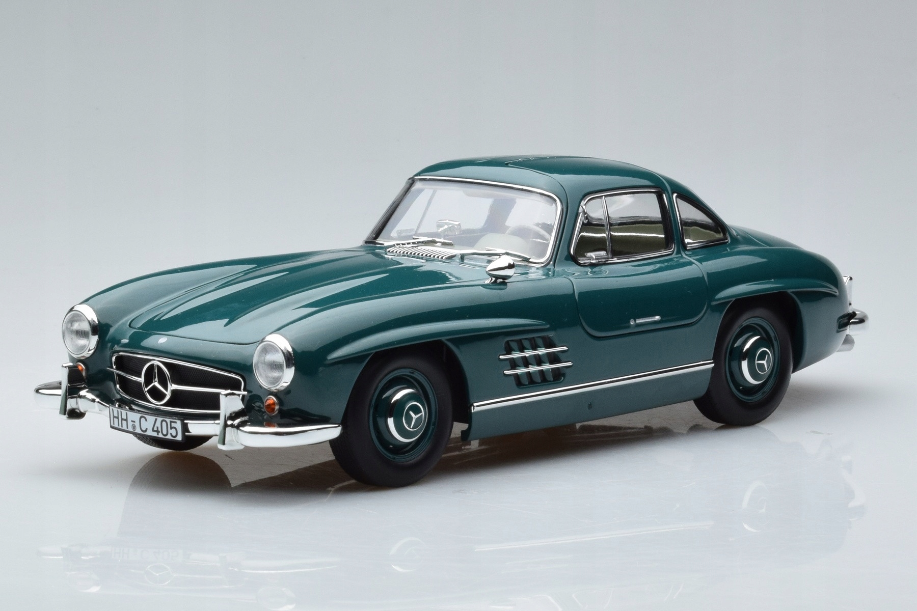 Mercedes 300 Sl W198 Gullwing Green Norev 1/18