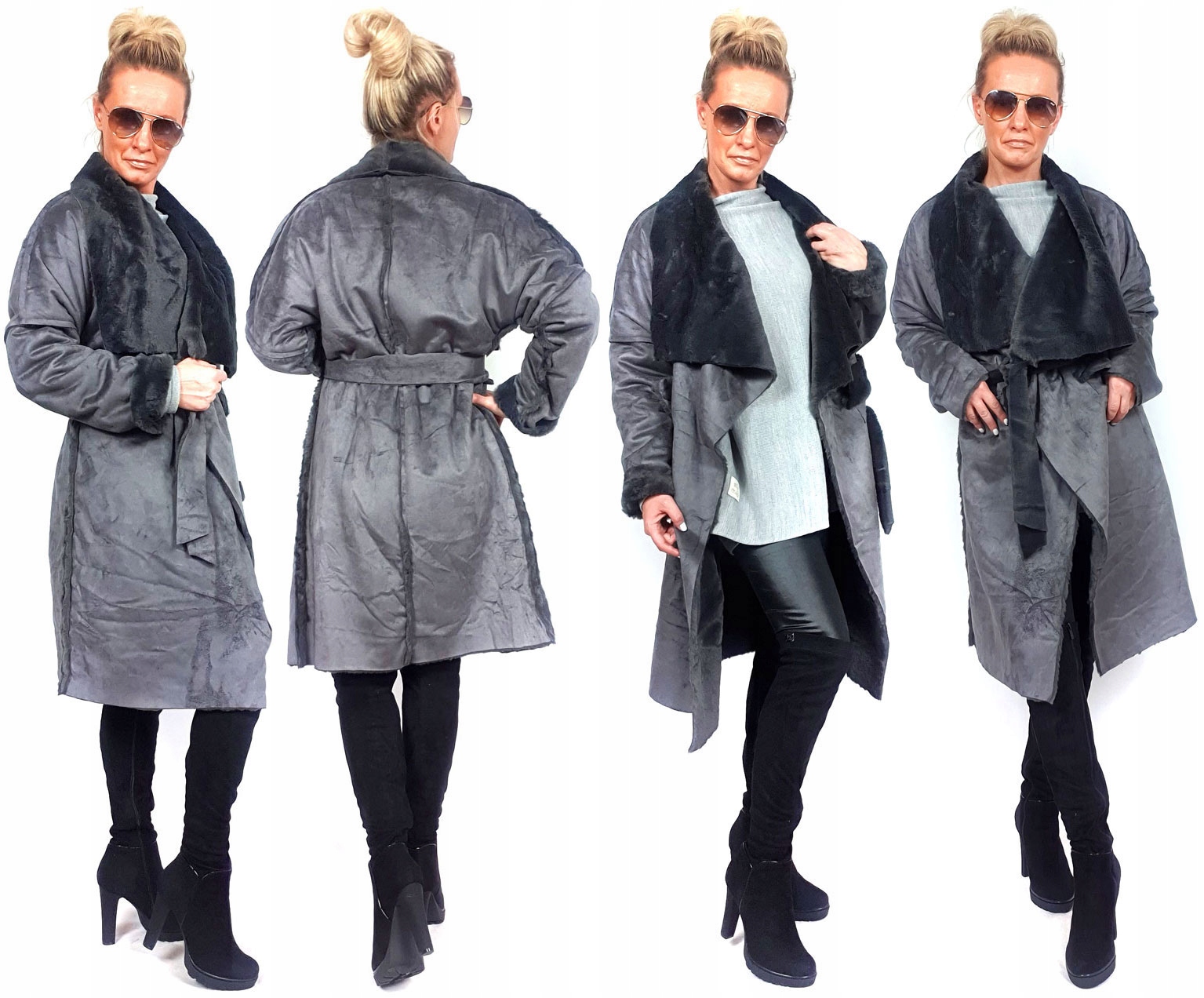 

Płaszczyk Futerko Eko Kożuch Zimowy Futro Luxury