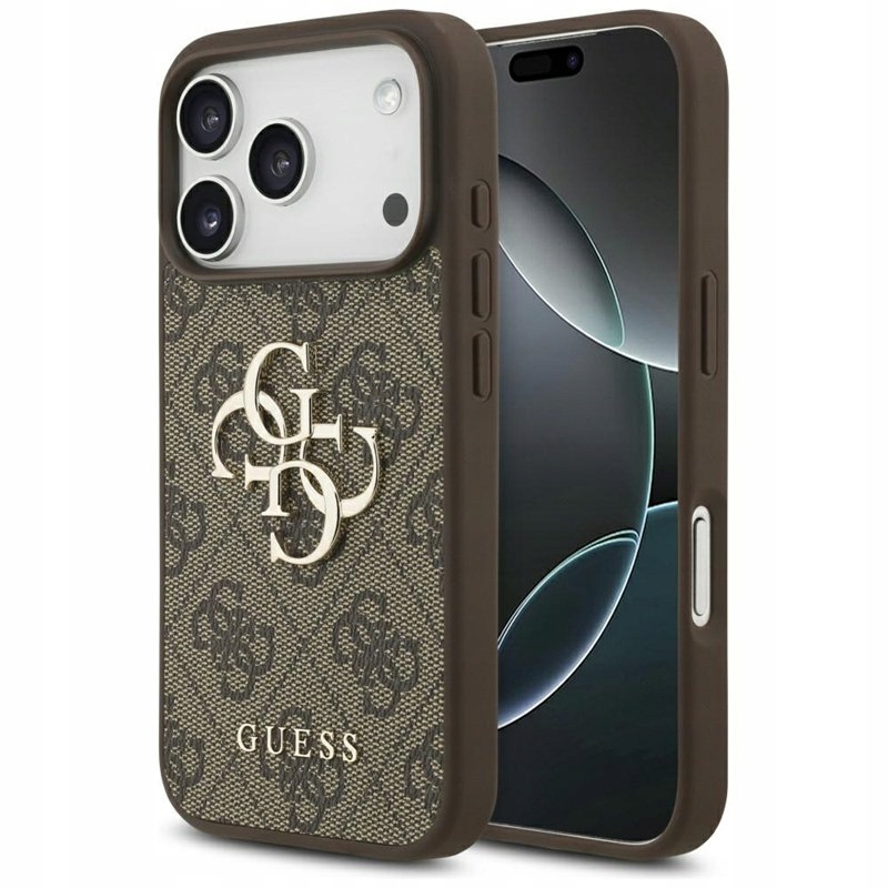 Guess 4G Big Logo Etui iPhone 17 Pro (brązowy)