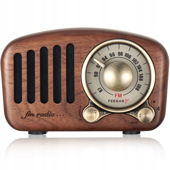 Feegar RETRO Radio Kuchenne z drewna FM BT SD 10h Marka Feegar