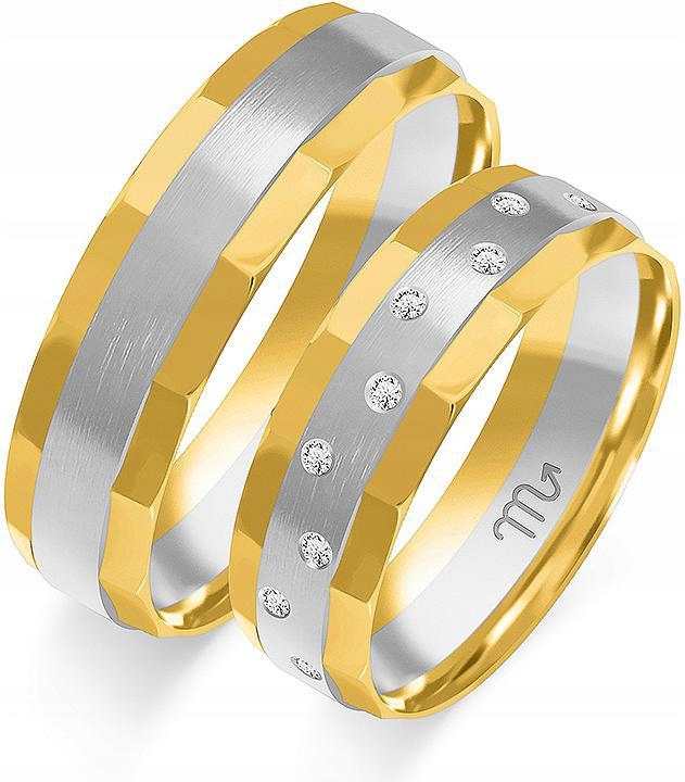 Snubní prsten bílé zlato 585 r 14 15 16, unisex kolekce gravírování