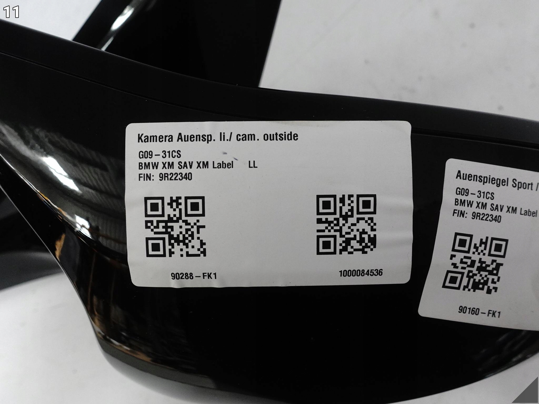 BMW XM G09 m-packet MSP 22- mirror left 5+1=6 PIN KAMERA ASYSTENT EU P95