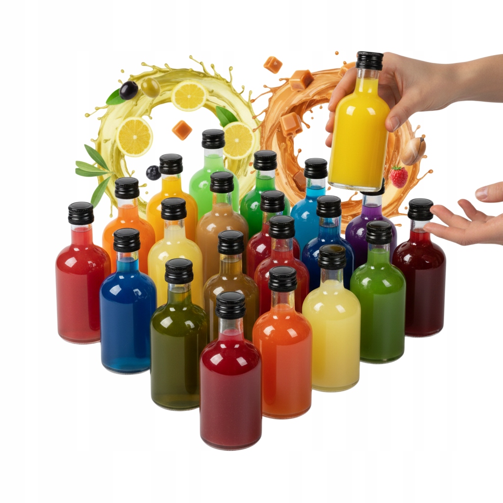 Set 50x Skleněné lahve Mini Tadek 50 ml Láhev na Likéry Dárek