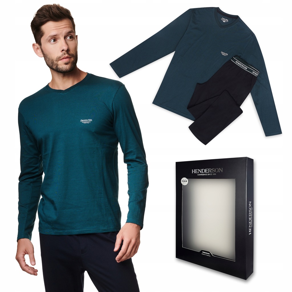 Pánské pyžamo Henderson Premium 39240-79X Mind XL