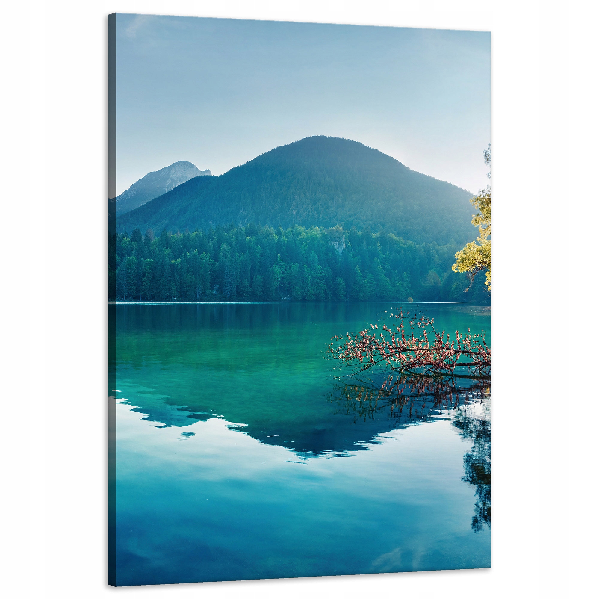 Obraz na plátně Slunce nad horami Jezero Voda Klid 60x90 cm