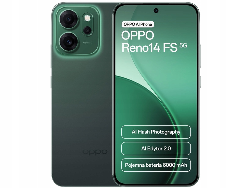Smartfon Oppo Reno14 FS 12 GB / 512 GB 5G zielony