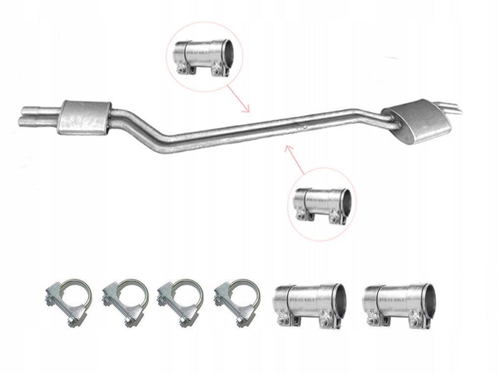 Mercedes W123 2.5 2.8 (1976-1985) Tlumič