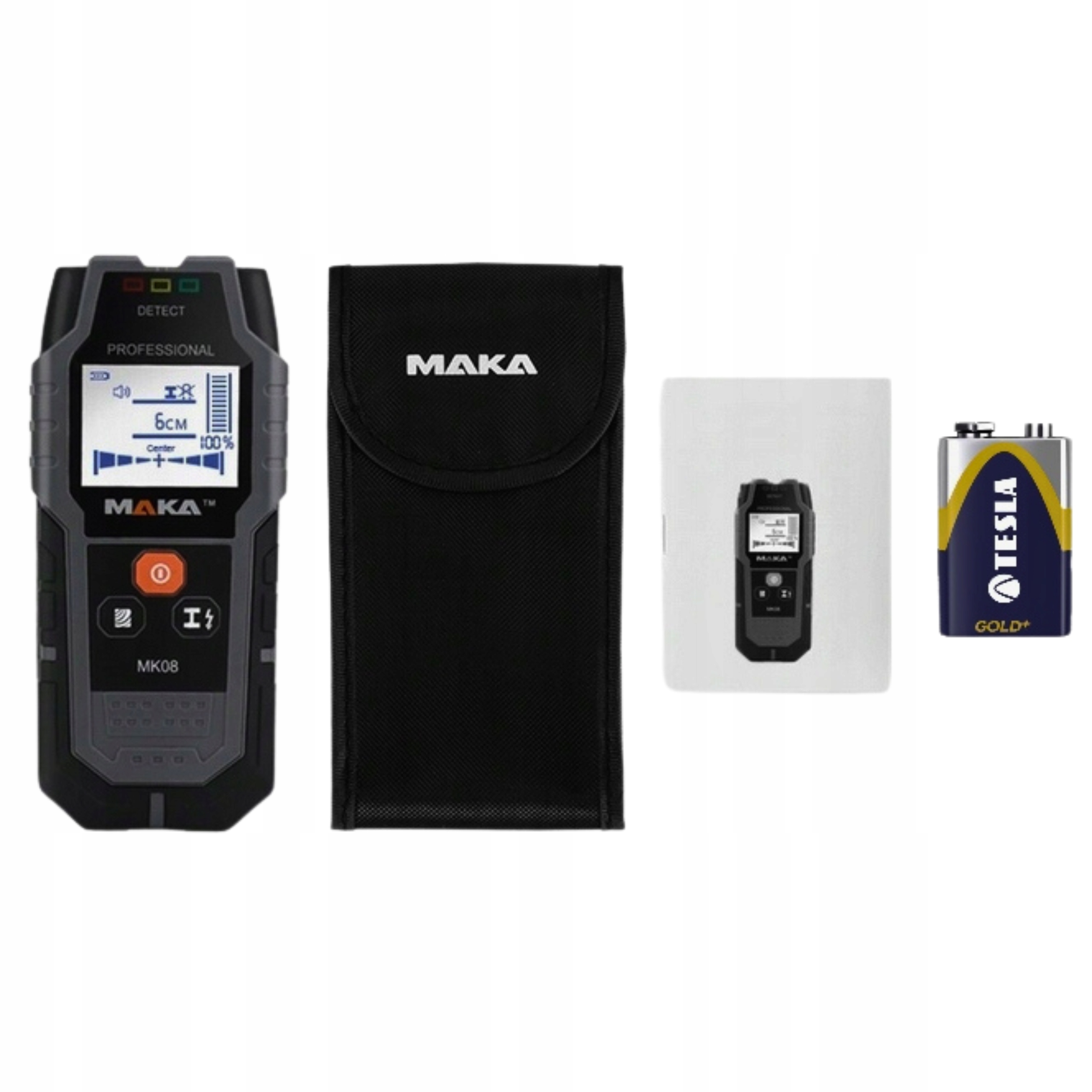 Detektor kabelů Detektor kovů a trubek ve zdi ze dřeva