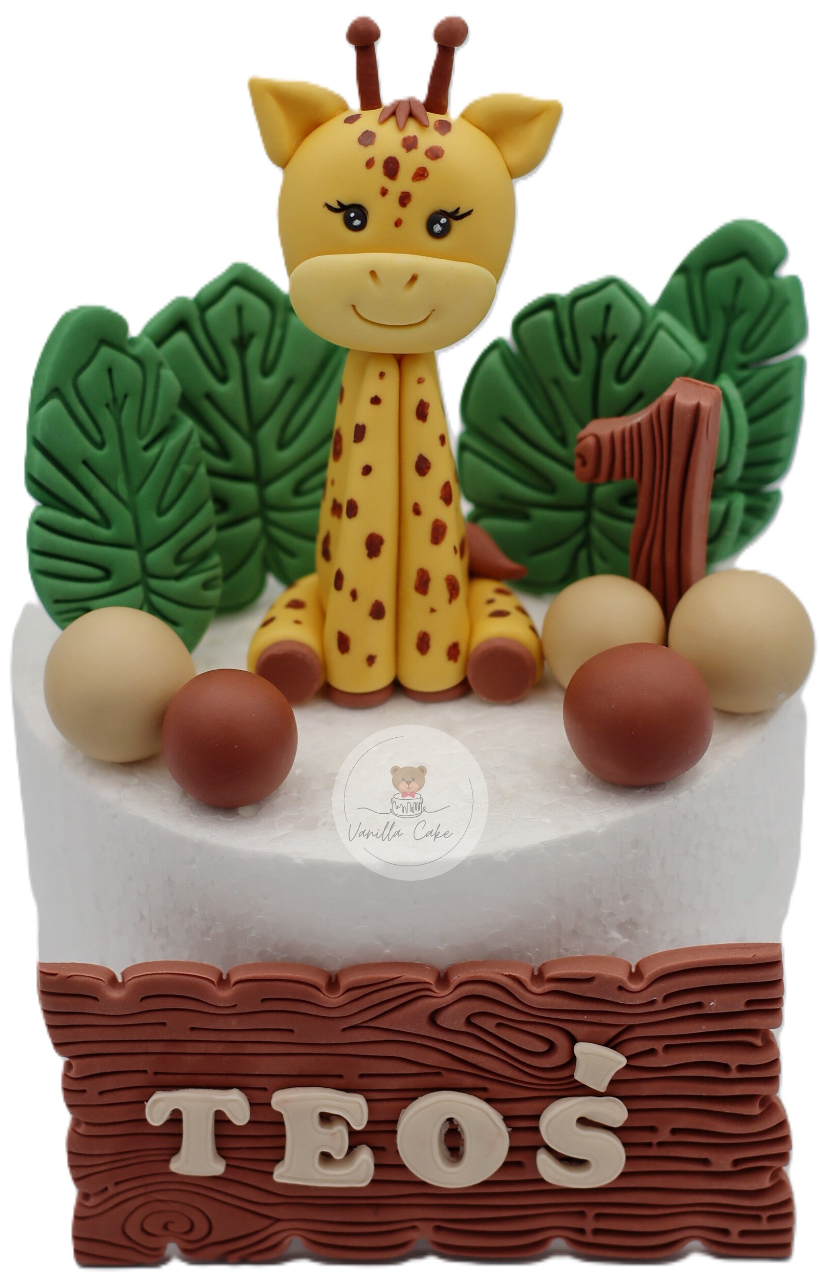 Levně Set Safari Žirafa Figurky z cukrové hmoty dekorace na dort