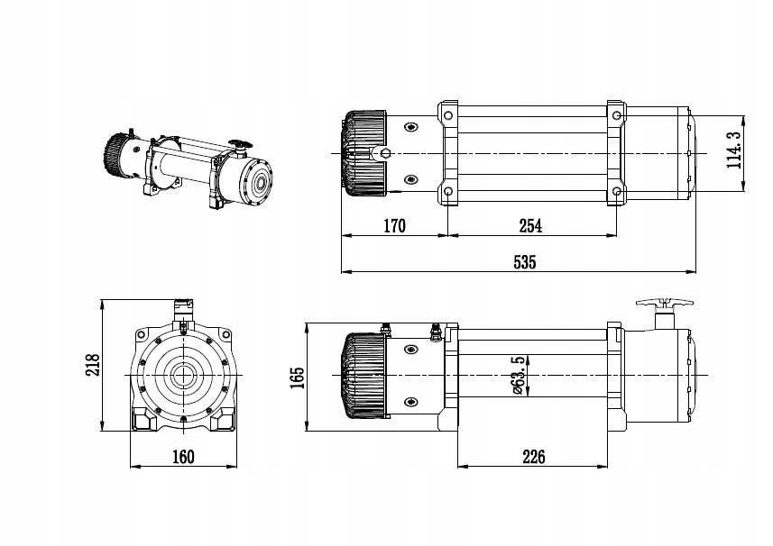 WYCIAGARKA ЭЛЕКТРИЧЕСКАЯ АВТОМОБИЛЬНАЯ 12V 6T HUSAR 13000LBS DOCISKACZ ЛАВЕТА фото 10