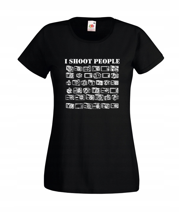 

L Koszulka Damska Fotograf I Shoot People Aparat