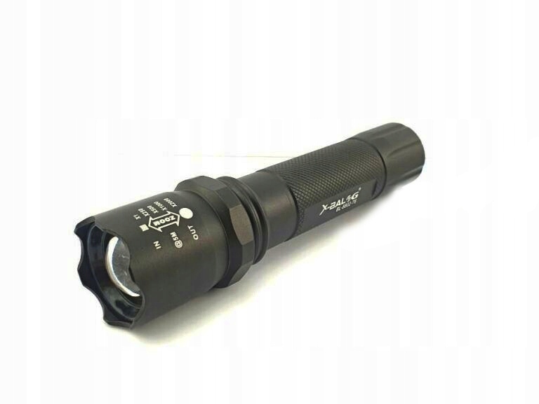 Mocna Latarka Taktyczna Led Zoom Usb aluminiowa akumulatorowa ręczna