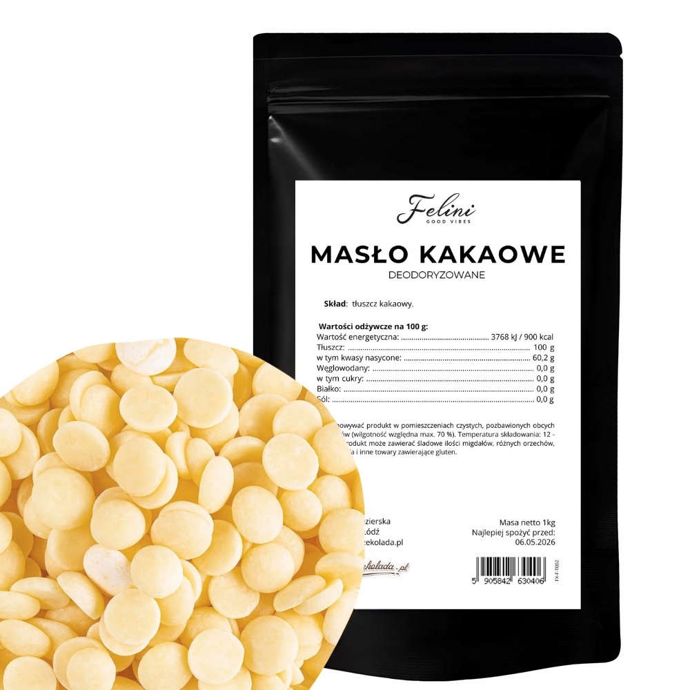 Levně Felini Kakaové máslo 1 kg
