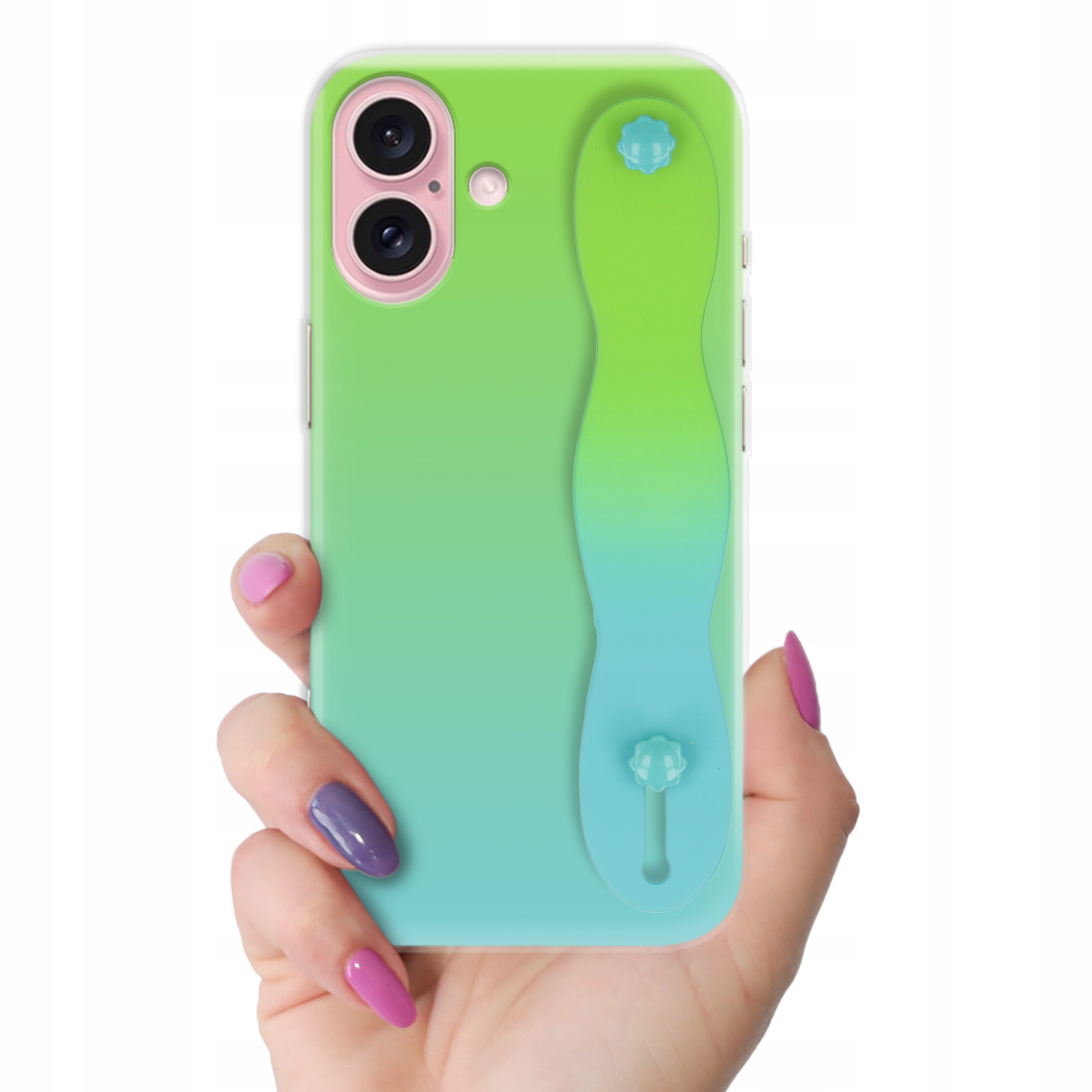 Pouzdro Pro Iphone 16 |Zelenomodrá|Ochranné, Odolné, Stylové Držák