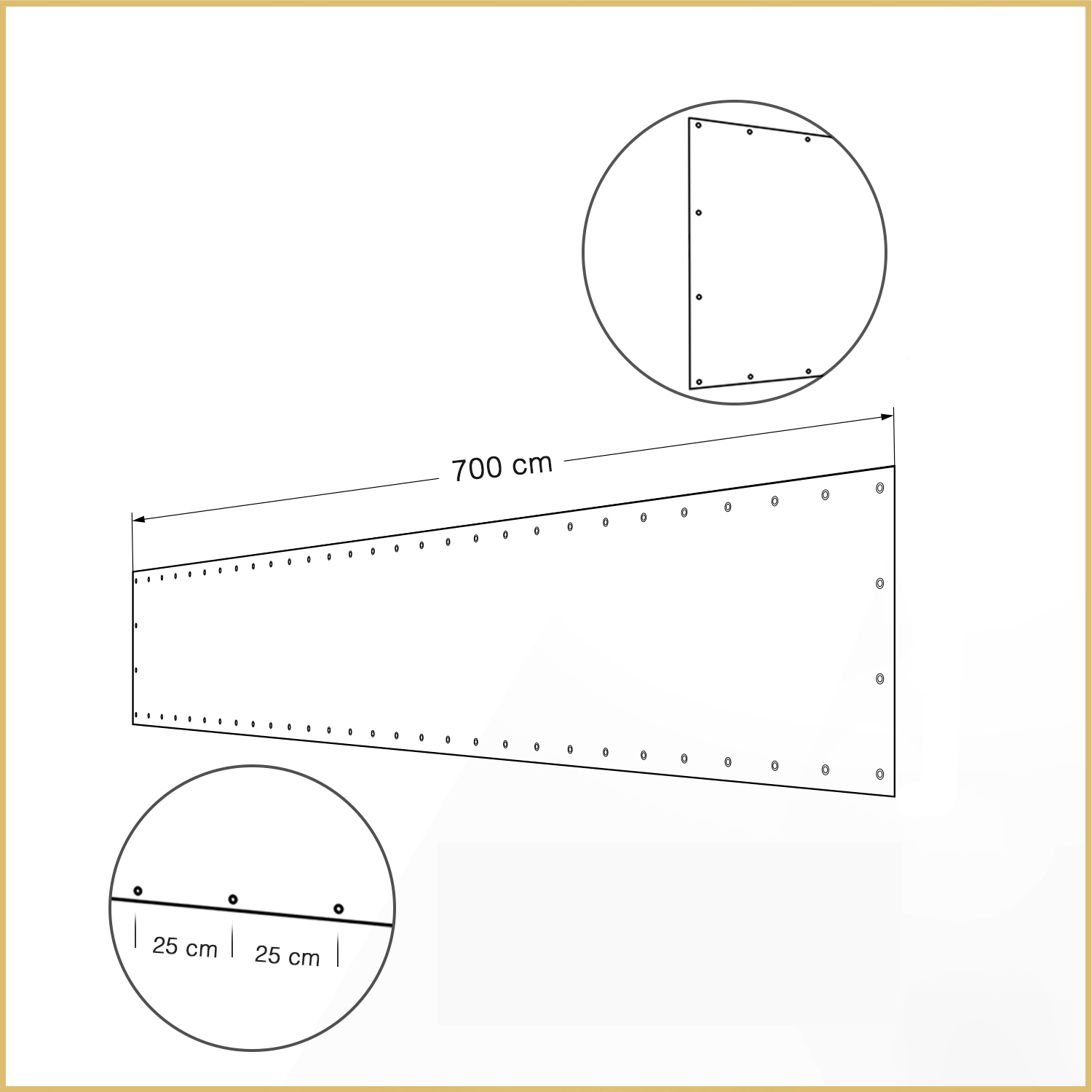 

Montaż Oczek Co 25CM Osłona Balkonowa 7M Cover-it