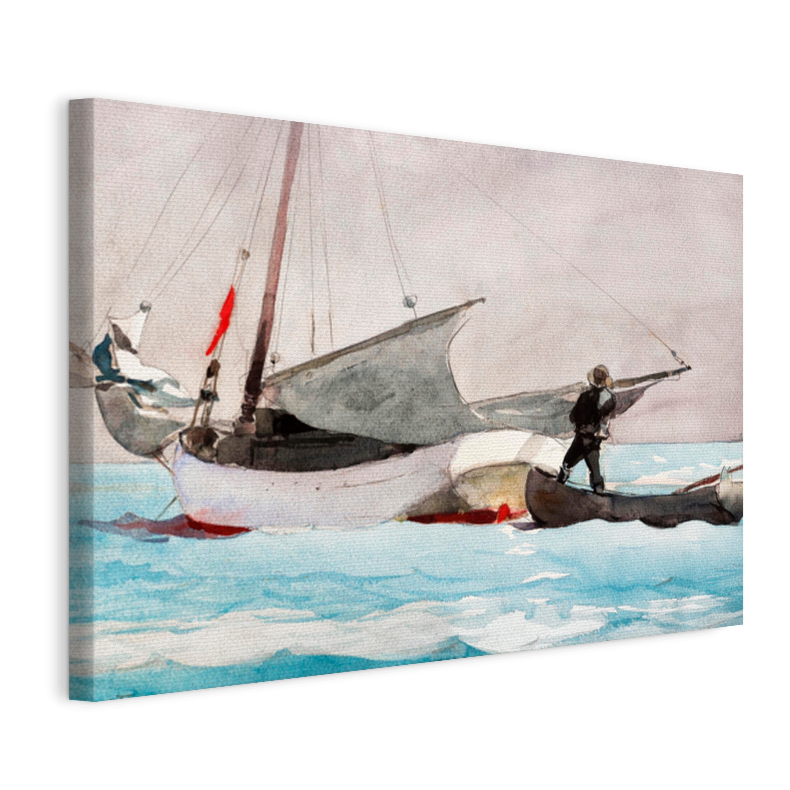 Obraz Na Plátně Winslow Homer Skládání Plachty 45x30