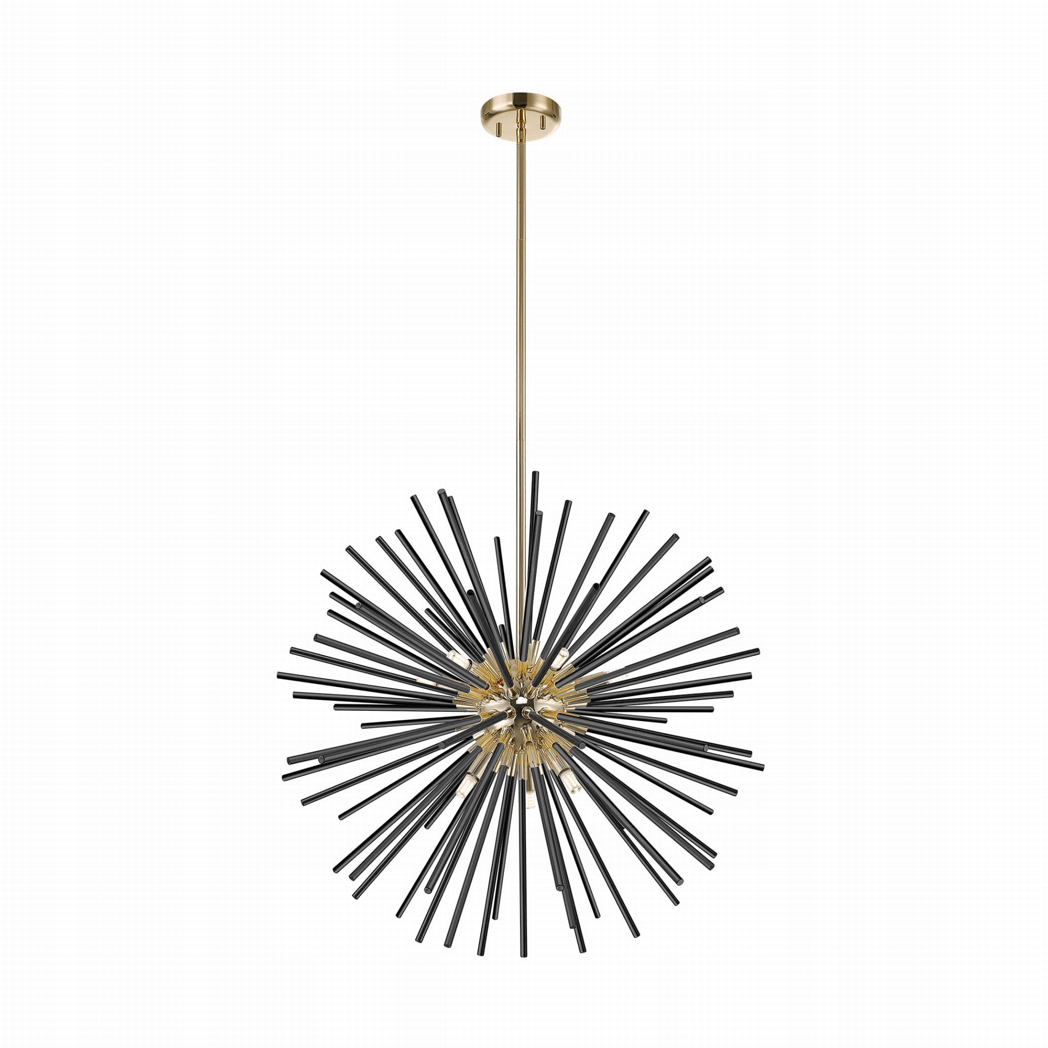Závěsná lampa s motivem záblesku ohňostrojů hvězd nad stolem Urchin G9