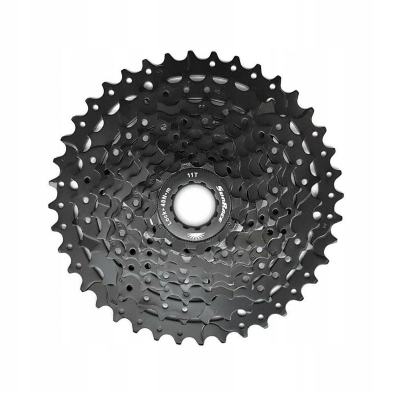 

Sunrace kaseta zębatek Mtb 9-rzędowa, 11-40 czarna