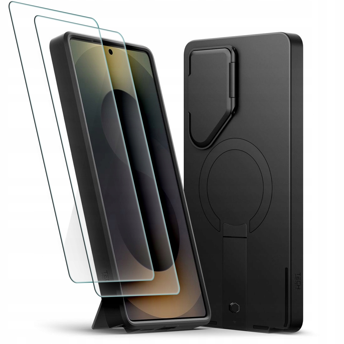 Mocne Dopasowane Etui Obudowa Do Magsafe Na Galaxy S25 Ultra 2-PAK Szkło