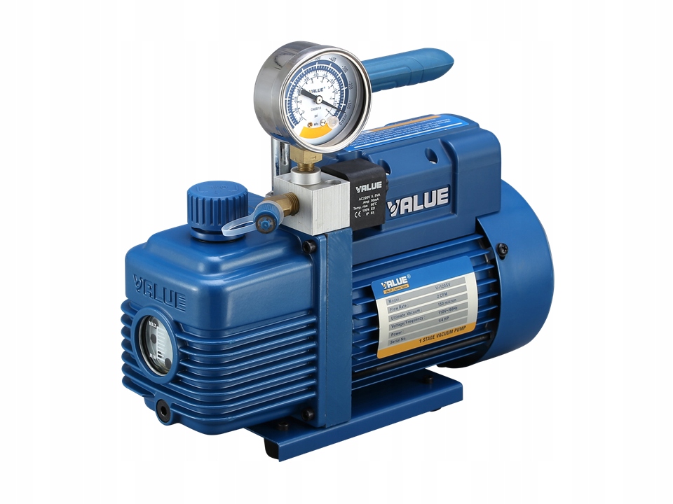Pompa Próżniowa 100 L/Min Dwustopniowa Z Olejem Value V-I240SV