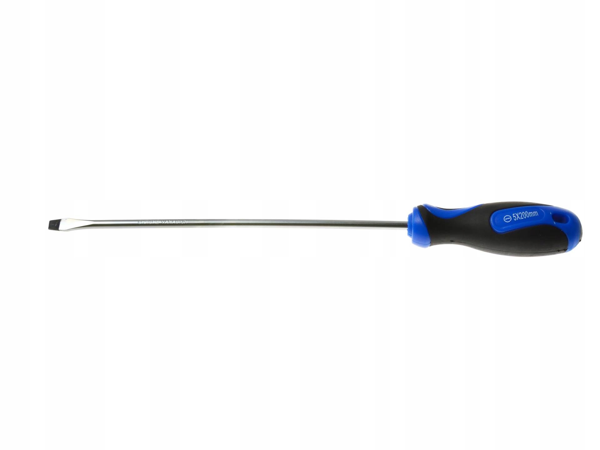 WKRĘTAK ŚRUBOKRĘT PŁASKI STAL CrV 5 x 200mm