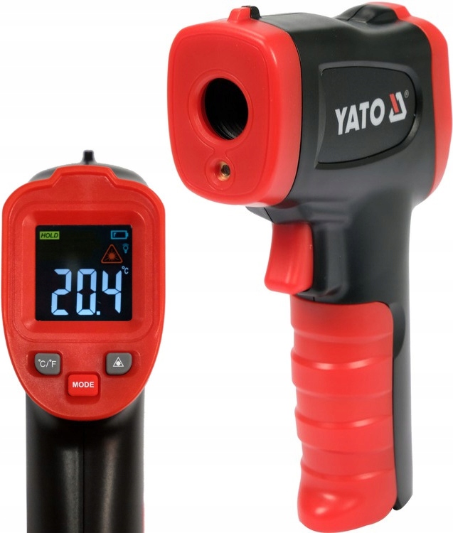 

Termometr bezkontaktowy -50C+600C Yato YT-73200