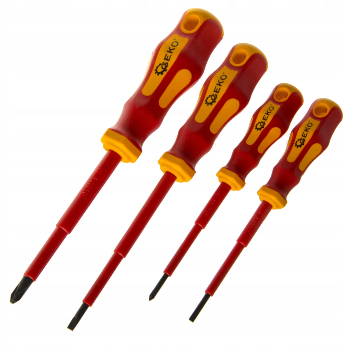 

Zestaw wkrętaków śrubokręty 4szt. 1000V Geko