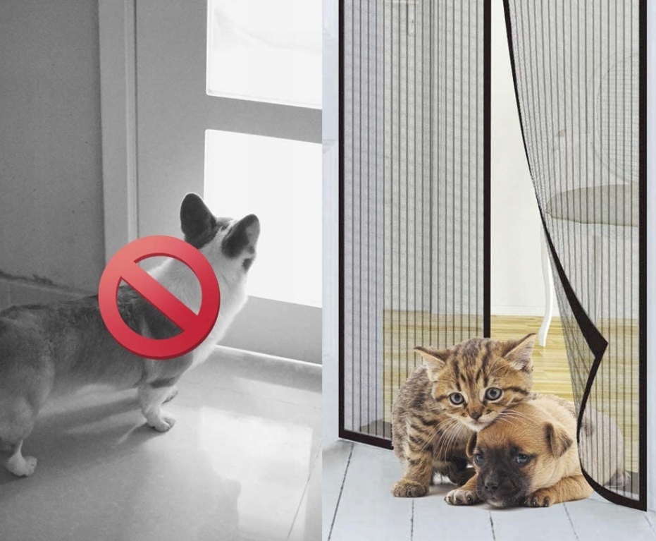 MOSKITIERA MAGNETYCZNA DRZWI 80/90/100 x 210/220cm Marka bez marki