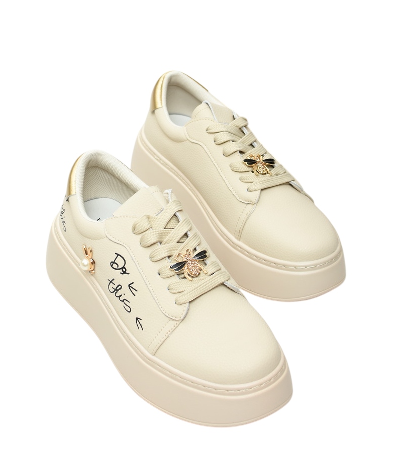 Sneakersy damskie Vinceza 89102 Beż 36