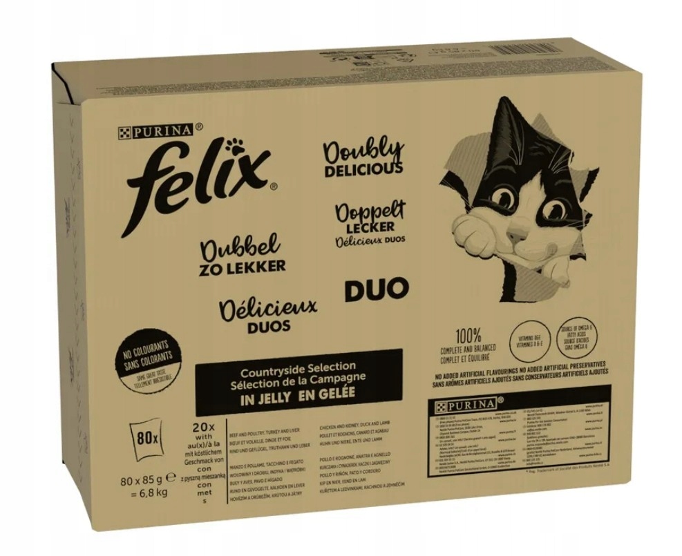 Levně Krmivo mokré Felix v želé, So gut wie es aussieht, 80x85 g Rybí příchutě