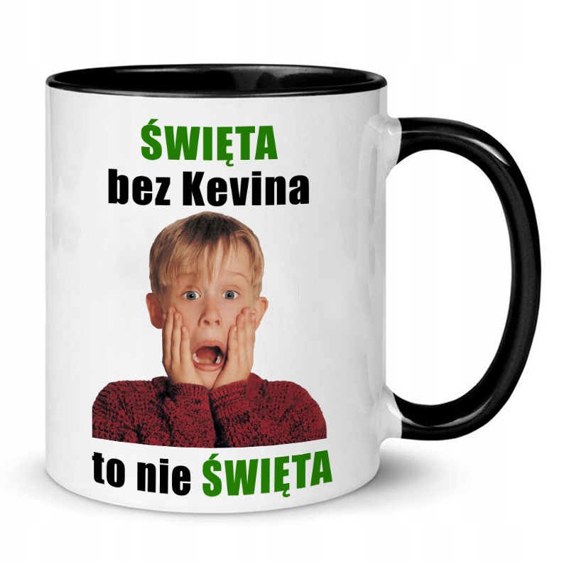 

Kubek Wnętrze Ucho Czarne na Święta Kevin